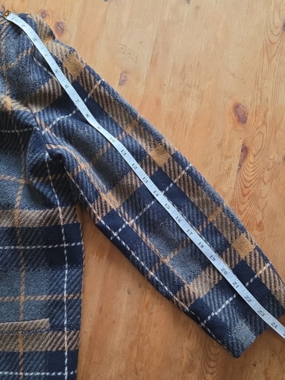 Vintage 80s Sevil Plaid Open Front Blazer Power Dressing Medium Canadian Vintage - Picture 11 of 11